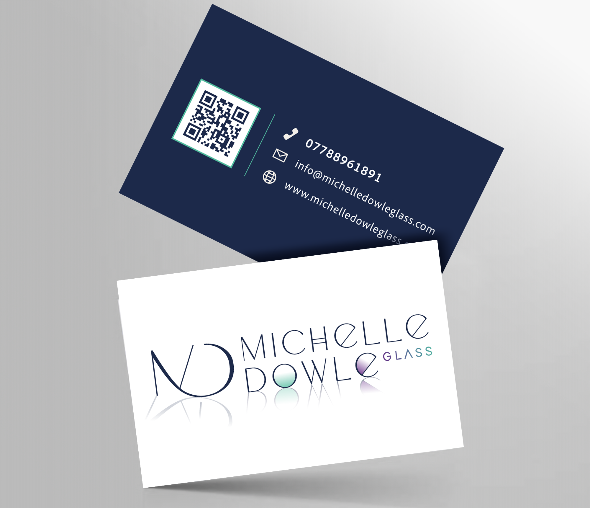 Michelle Dowle Glass Business Cards